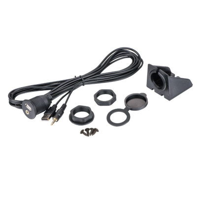 Cablu AUX jack cu USB, cu sistem de fixare - 650011 foto