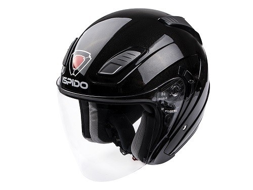 Casca deschisa ISPIDO AVIATOR SV cu ochelari de soare culoare negru metalic marimea XL Casca deschisa ISPIDO AVIATOR SV cu ochelari de soare culoare negru metalic marimea XL