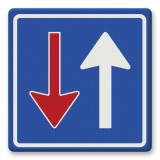 Prioritate față de traficul din sens opus din aluminiu