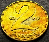 Moneda 2 FORINTI - RP UNGARA / UNGARIA COMUNISTA, anul 1989 *cod 1863 B = cameo, Europa