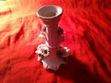 Sfesnic din Portelan Romania Alba Ilulia lucrat manual Roceram , h=11cm
