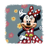 Cumpara ieftin Sticker decorativ Minnie Mouse, Multicolor, 55 cm, 11620ST, Oem