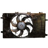 GMV radiator electroventilator Opel Insignia (G09), 2008-2017 Motor 1, 6 Turbo 132kw Benzina, dimensiune 375mm, cu 4 pini, cu rezistenta, plastic, Af, Rapid