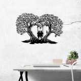 Decoratiune de perete, Love, metal, 65 x 43 cm, negru, Enzo