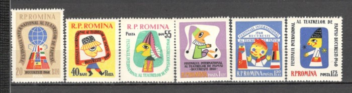 Romania.1960 Festival international al teatrelor de marionete XR.398
