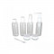 Set 6 recipiente cosmetice din plastic, Gonga&reg; Transparent