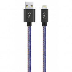 Cablu Date si Incarcare USB la Lightning Goui, 1 m, Bleumarin G-8PINFASHIONJB