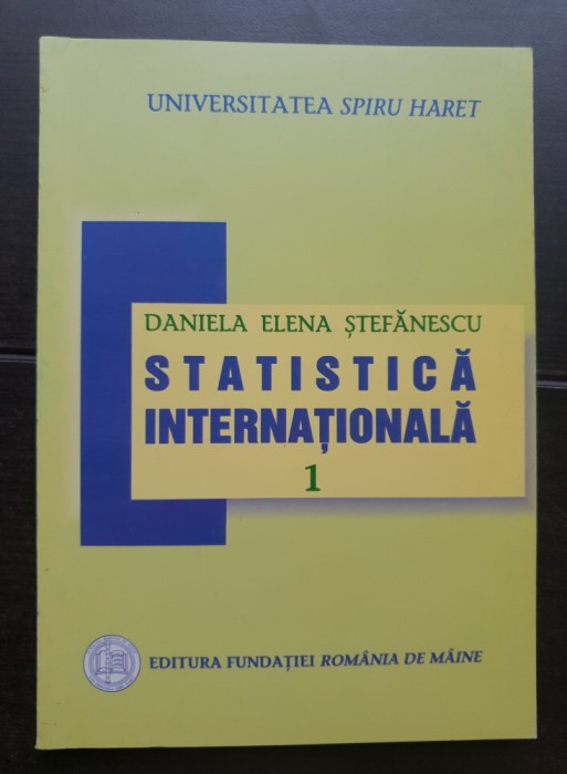 Statistică internațională 1 - Daniela Elena Ștefănescu