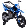 AIYAPLAY Motocicletă Electrică pentru Copii cu Roți Detașabile, Suspensii, Sunete și Indicator de &Icirc;ncărcare, Albastru | Aosom Romania
