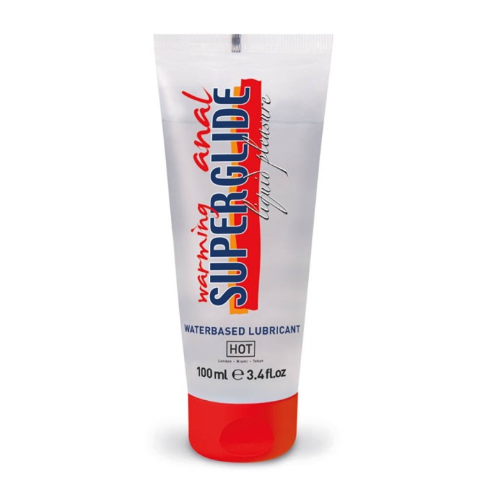 Anal Superglide Warming - Lubrifiant Bază Apă cu Efect &Icirc;ncălzire, 100 ml