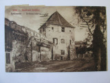 Carte poștala Cluj Napoca-Bastionul Bethlen,circulata 1924, Printata