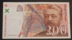 Franta 200 Franci 1997 seria 059651715 foto