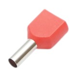 Pini terminali electrici dubli izolati 2x2.5mm&sup2;/8mm TE2508 Longroad