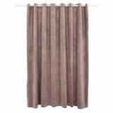 Draperie opaca roz antichizat 290x245 cm catifea inele metalice