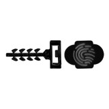 Diblu fixare colier 6x30, cap mare negru in cutie plastic InsertFIX (125 buc.) - CELO 946EXPIFB SafetyGuard Surveillance
