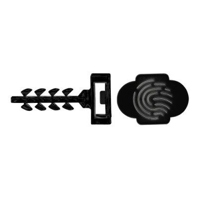 Diblu fixare colier 6x30, cap mare negru in cutie plastic InsertFIX (125 buc.) - CELO 946EXPIFB SafetyGuard Surveillance foto