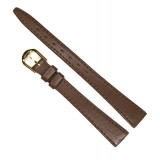 Curea de Ceas Piele Maro &Icirc;nchis &ndash; 10/12 mm &ndash; Lungime S (7+10 cm) &ndash; Grosime 2 mm &ndash; Dou? Straturi