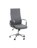 Scaun birou OFF 937, operativ, piele ecologica, ergonomic, baza cromata, inaltime reglabila, 110 kg