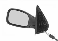 Oglinda exterioara Peugeot 306 (7_) (Hatchback + Sedan) 3.1993-12.2001 partea stanga BestAutoVest crom convex carcasa neagra reglare manuala prin cab foto