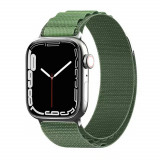 Curea pentru Apple Watch 1/2/3/4/5/6/7/8/SE/SE 2/Ultra (42/44/45/49mm) - Techsuit Watchband (W037) - Army Green