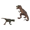Set Figurine Dinozaur, T-Rex și Gigantozaur, Plastic, 17x16cm, 2 Bucăți, Oem