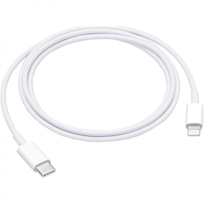 Cablu de date pentru Apple Iphone 11/12/13/14, USB Type-C - Lightning 2m, Alb, Bulk foto