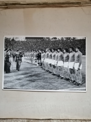 Fotbal: Romania - Italia 1-0 - fotografie de presa 16 aprilie 1983 - Boloni foto