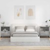 VidaXL Mese de noptieră 2 pcs Gri beton 49 x 36 x 61 cm Lemn compozit 883481