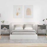 VidaXL Mese de noptieră 2 pcs Gri beton 49 x 36 x 61 cm Lemn compozit