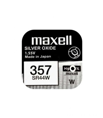 Baterie ceas Maxell SR44W V357 AG13 1.55V oxid de argint 1buc foto