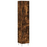 Cumpara ieftin Dulap inalt, stejar fumuriu, 34,5x34x180 cm, lemn prelucrat