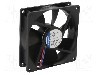 Ventilator 92x92x25mm, 12V DC, volum aer 94m3/h, lagar cu glisare, EBM-PAPST - 3412 NGH