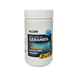 Cumpara ieftin Clor lent tablete de 200 grame, cu geraniol, Kloer, pentru apa piscina, 1 kg