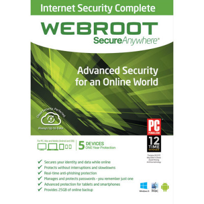 Licenta 2024 pentru Webroot SecureANywhere Internet Security Complete - 1-AN / 5-Dispozitive foto