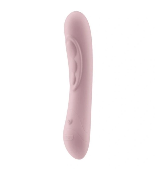 Vibrator KIROO G-spot Pearl3, Bluetooth Control, Free App, Silicon, USB, Roz, 20 cm