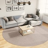 vidaXL Covor pufos &quot;PAMPLONA&quot; cu fire &icirc;nalte, bej modern, &Oslash; 280 cm