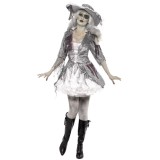 Costum pirat zombie delux pentru femei XS, Kidmania