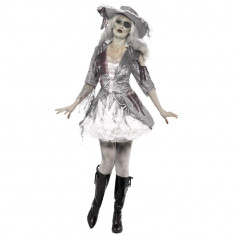 Costum pirat zombie delux pentru femei XS