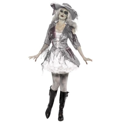 Costum pirat zombie delux pentru femei XS foto