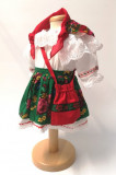 Cumpara ieftin Costum Traditional Fetite Verde , 4 piese (1-7 ani ), Ie Traditionala