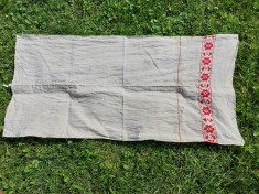 Prosop stergar vechi taranesc de canepa, 122cm x 57cm