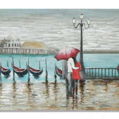 Tablou decorativ Venice, Mauro Ferretti, 120x80 cm, canvas pictat manual, multicolor