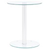 VidaXL Măsuță de cafea, transparent, 40 cm, sticlă securizată 322780
