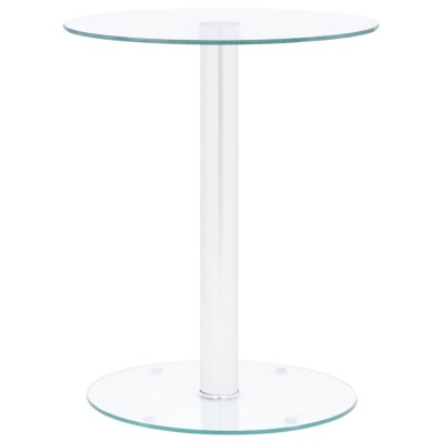 vidaXL Măsuță de cafea, transparent, 40 cm, sticlă securizată 322780 foto