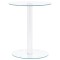 vidaXL Măsuță de cafea, transparent, 40 cm, sticlă securizată 322780