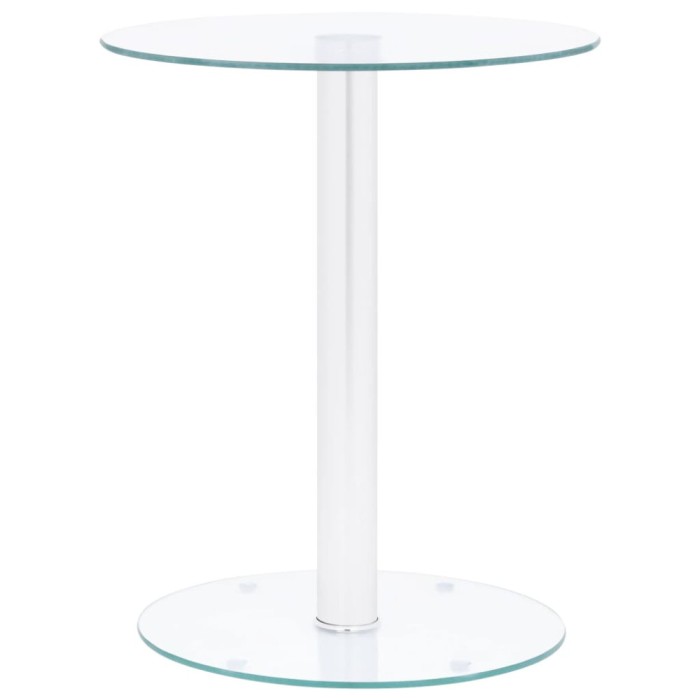 vidaXL Măsuță de cafea, transparent, 40 cm, sticlă securizată 322780