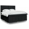 vidaXL Pat box spring cu saltea, negru, 180x200 cm, catifea 3294042