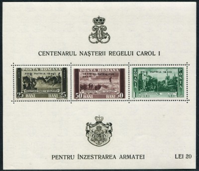 1939-1940 , Lp 135 , Pentru inzestrare armatei , Pro Patria , colite dant. - MNH foto