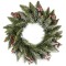 Coronita de Craciun pentru Usa din Crengute de Brad Artificial Verde Ninsa cu Zapada si Fructe Holly, Diametru 40cm
