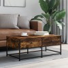 Gossi masuta de cafea, stejar fumuriu, 100x51x40 cm, lemn prelucrat